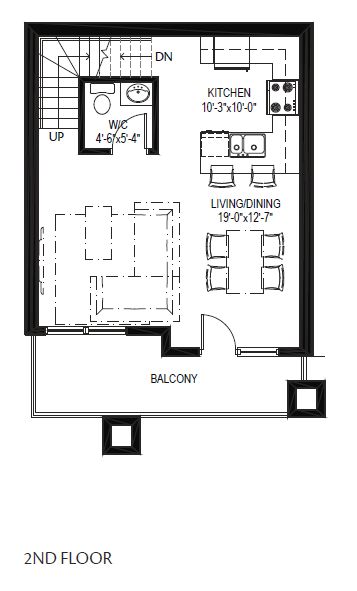1100 2nd Floor Plan